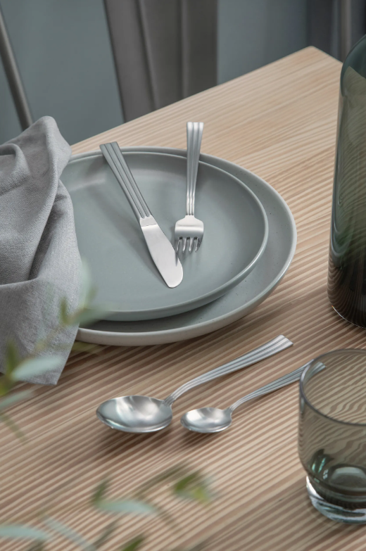 Gense Bestiksæt 16 dele mat stål, Thebe